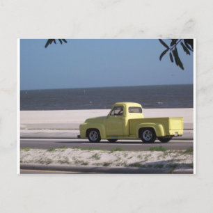 Old truck postcard