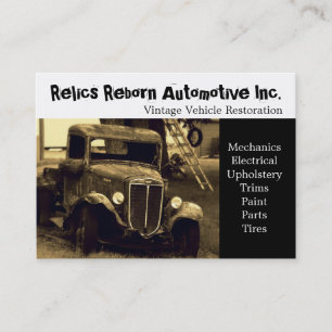 Old Truck Repair Shop Business Card