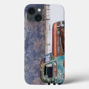 Old truck sitting in the field iPhone 13 case