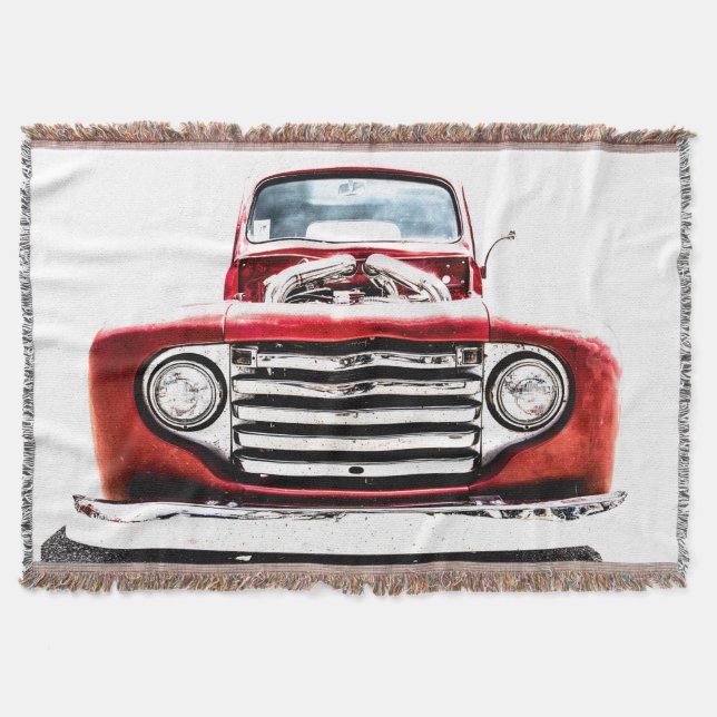 Old Truck Throw Blanket (Front)