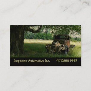 Old Truck Under the Tree Vintage Auto Business Card