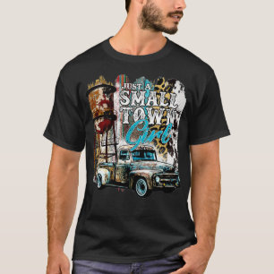 Old Truck Water Tower Just A Small Town Western f T-Shirt