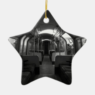Old Tube Train Ceramic Tree Decoration