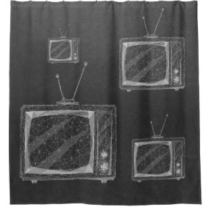 old tv shower curtain