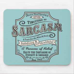 Old Tyme Sarcasm Mouse Mat