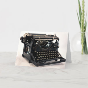 Old Typewriter Card