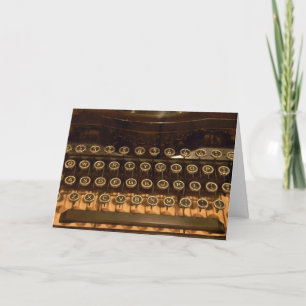 Old Typewriter for birthday Card