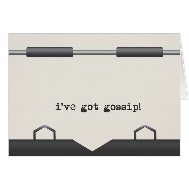 Old Typewriter Messages (Front Horizontal)