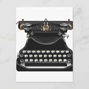Old Typewriter Postcard