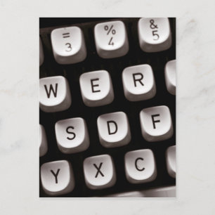 Old Typewriter Postcard