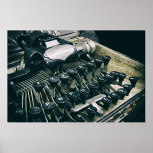 OLD TYPEWRITER POSTER