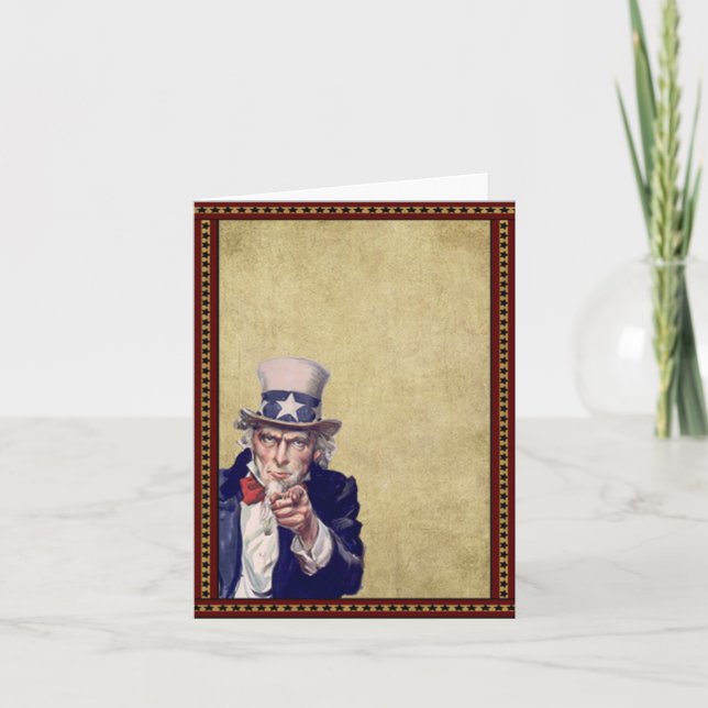 Old Uncle Sam- Prim Lil Note Cards (Front)