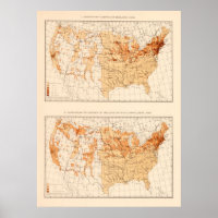 Old US Irish Population Map (1900)