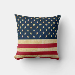 Old USA flag Cushion