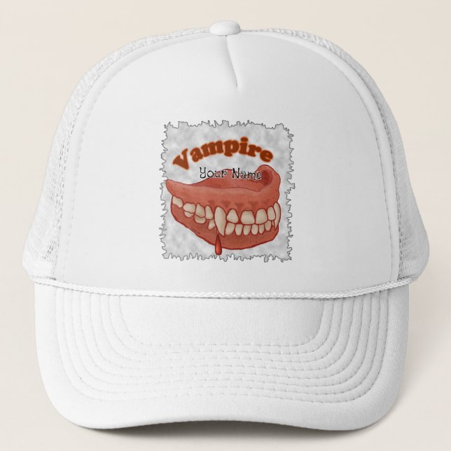 Old Vampire Teeth Trucker Hat (Front)