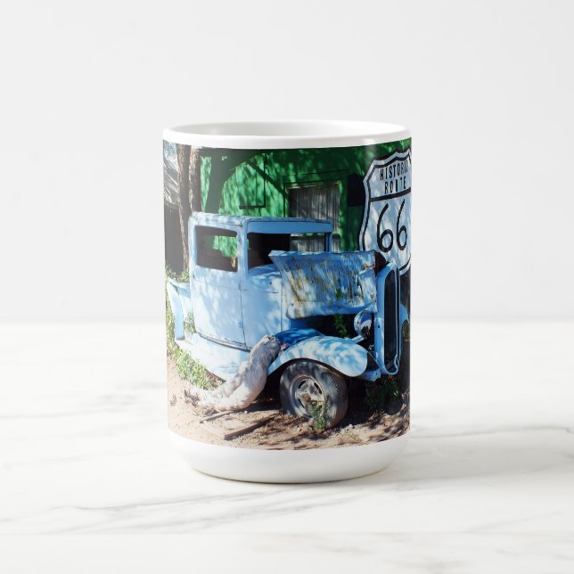 Old vehicle Route 66 Coffee Mug (Center)