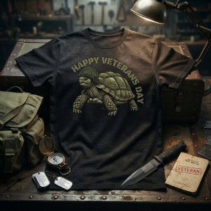 Old Veteran Turtle T-Shirt