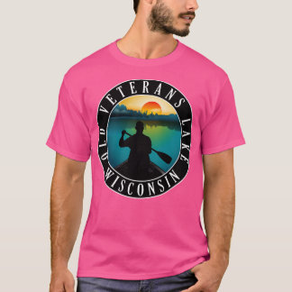 Old Veterans Lake Wisconsin Canoeing T-Shirt
