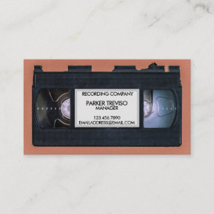 Old VHS Tape Business Card