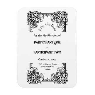 Old Victorian Gothic Handfasting Save the Date Magnet