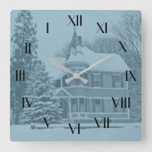 Old Victorian House  Backward Clock