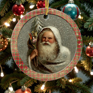 Old Victorian Rustic Family Personalized Ceramic Tree Decoration