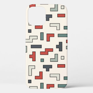 Old video game square seamless pattern,background iPhone 12 case