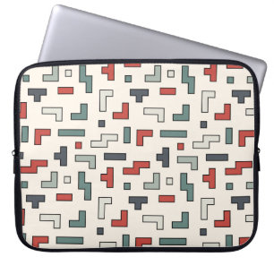 Old video game square seamless pattern,background  laptop sleeve