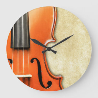 Old Vintage Antique Violin Clock
