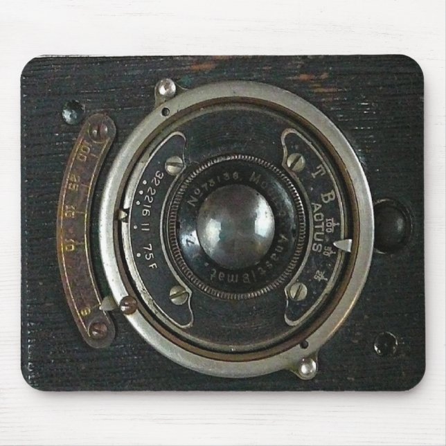 Old Vintage Camera Mouse Mat (Front)