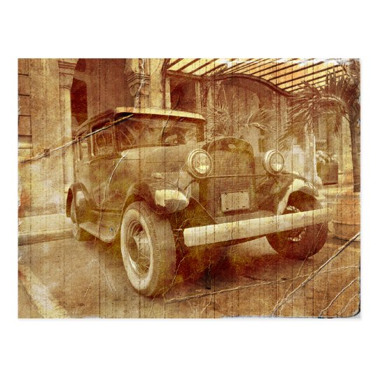 Old vintage car postcard | Zazzle.co.uk