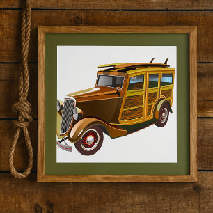 Old Vintage Car Poster