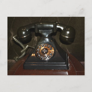 Old Vintage Dial-up Phone Postcard