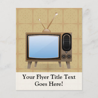 Old Vintage Floor Television Flyer