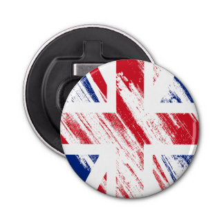 Old Vintage Grunge United Kingdom Flag Bottle Opener