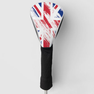 Old Vintage Grunge United Kingdom Flag Union Jack Golf Head Cover
