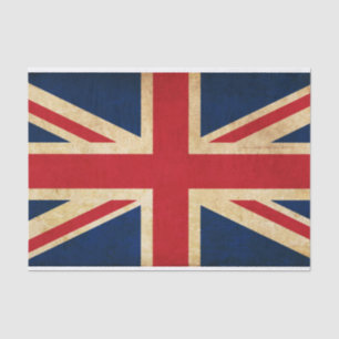Old Vintage Grunge United Kingdom Flag Union Jack Tissue Paper