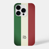 Old vintage Italian flag of Italy custom monogram