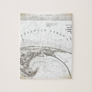 Old Vintage Provincetown Cape Cod Map Jigsaw Puzzle