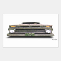Old Vintage Rat Rod Pickup Truck Zombie Driver
