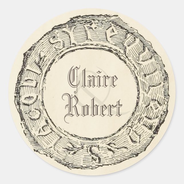 Old Vintage Seal Style Fairy Tale Wedding (Front)