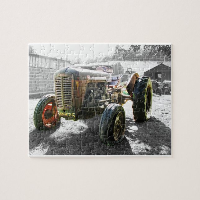 Old Vintage Tractor farm machinery Jigsaw Puzzle (Horizontal)