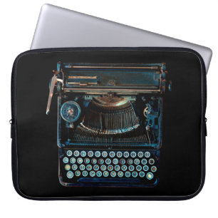 old vintage typewriter keyboard grunge laptop sleeve