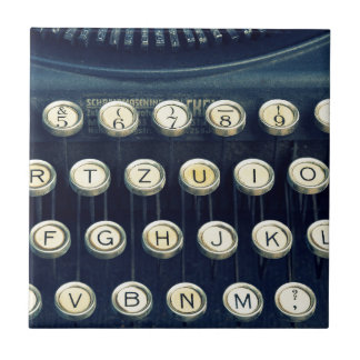 Old Vintage Typewriter Keyboard Keys Tile