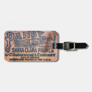 Old Vintage US Wooden Shipping Crate Luggage Tag 2