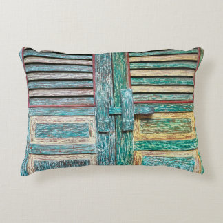 old vintage wooden door decorative cushion