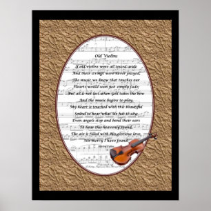 Old Violin Poster