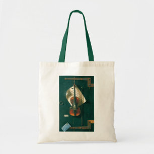 Old Violin Still Life by William Michael Harnett Tote Bag