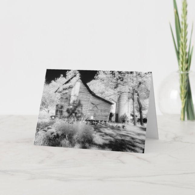 Old Virginia Barn No 2 Greeting Card (Front)