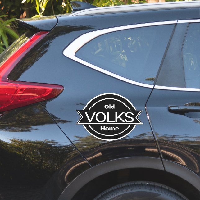  Old VOLKS Home  Sticker (Car Side)